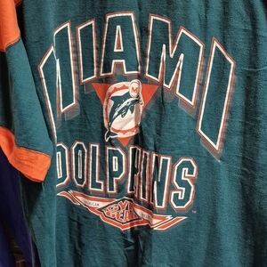 Miami Dolphins Orange And Green T Shirt